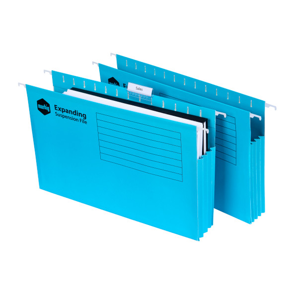 Marbig Expanding Suspension Files Complete Blue  Pack 20