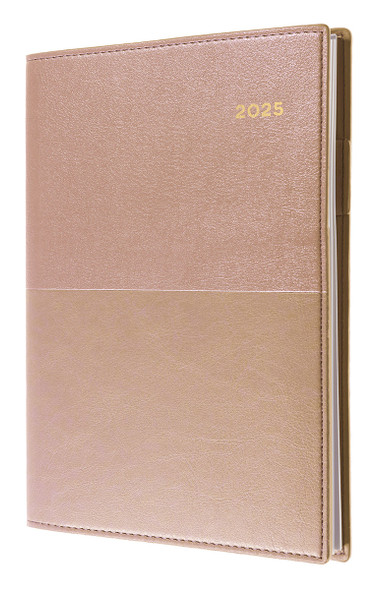 Collins Vanessa Diary A4 Week To view 2026 Rose Gold