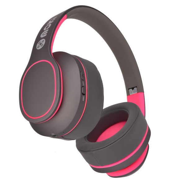 Moki Navigator Headphones Noise Cancellation Volume Limited 89dB Pink