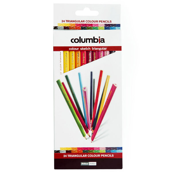 Columbia Coloursketch Colour Pencils Triangular Pack 24