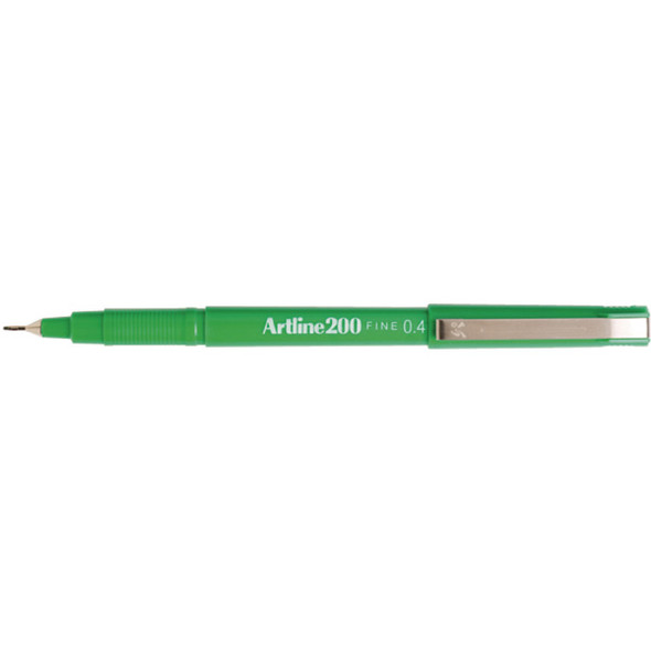 Artline 200 Fineliner Pen 0.4mm Green