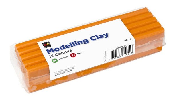 Modelling Clay 500gm Orange Cello Wrapped