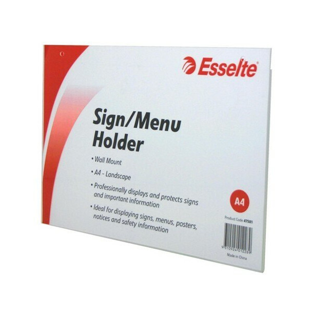 Esselte Sign/Menu Holder Slanted Landscape A3