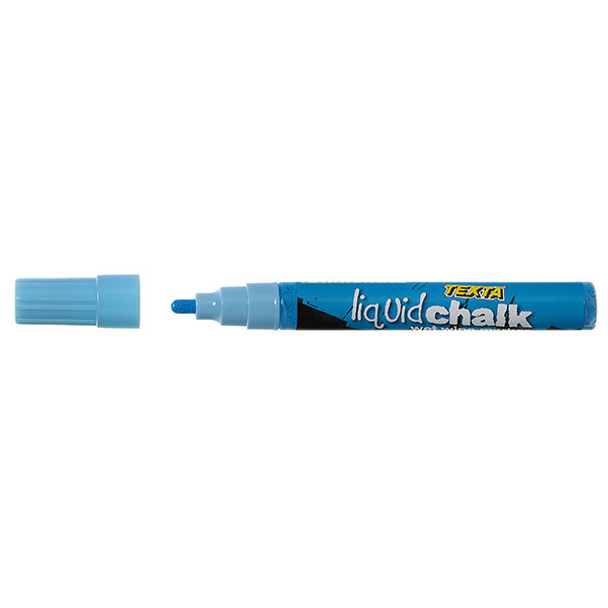 Texta Liquid Chalk Marker Wet Wipe Blue