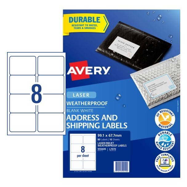 Avery L7070 Shipping Labels