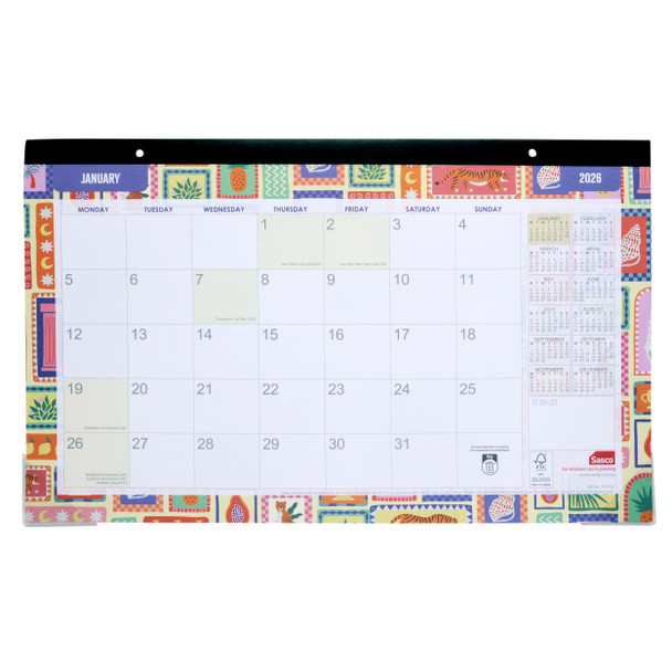 Sasco Half Desk Planner Fashion 2026