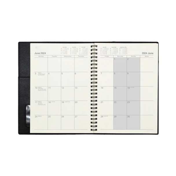 Collins Vanessa Diary 2026 A5 Month To View Black