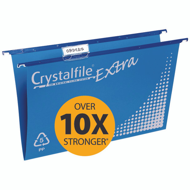 Crystalfile Complete PP Suspension Files Foolscap Blue Pack 20