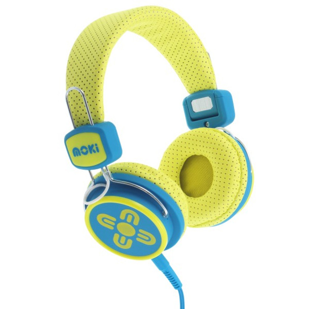 Kid Safe Volume Limited Yellow & Blue Headphones