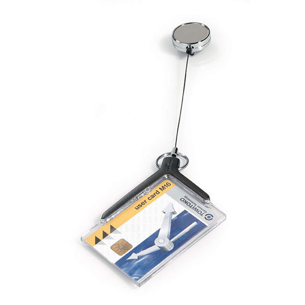 Durable Deluxe Pro Card Holder With Badge Reel 54x85mm