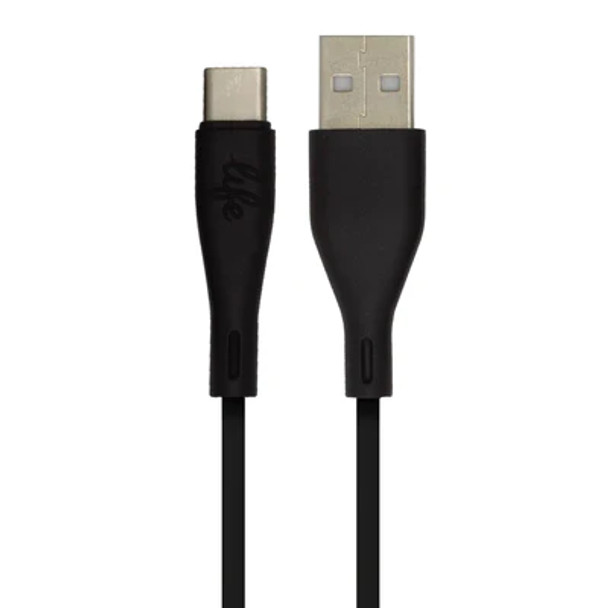 Moki Life USB to Type-C Syncharge Cable 90cm Black