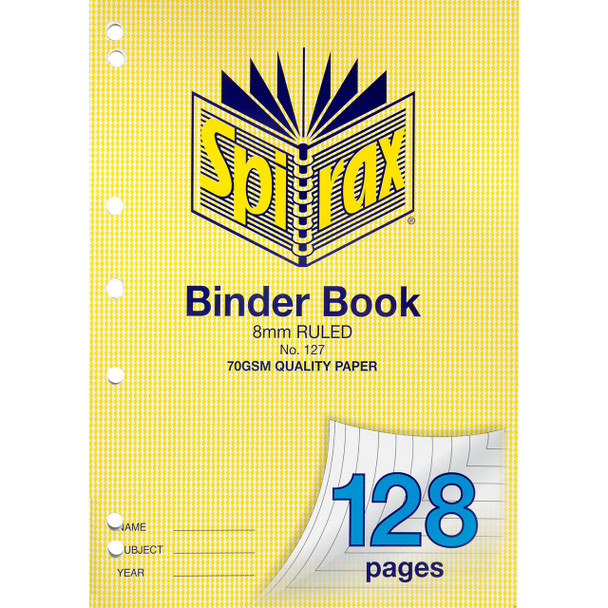 Spirax 127 Binder Book A4 128pg  
Spirax Grid Book
