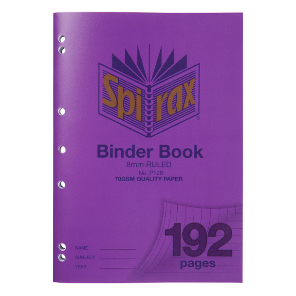 Spirax P128 Binder Book A4 192pg  
Spirax Grid Book 
Spirax Binder Book
Spirax P122 Binder Book