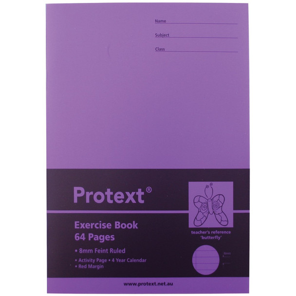 Protext NB5021 64pg Exercise Book Butterfly