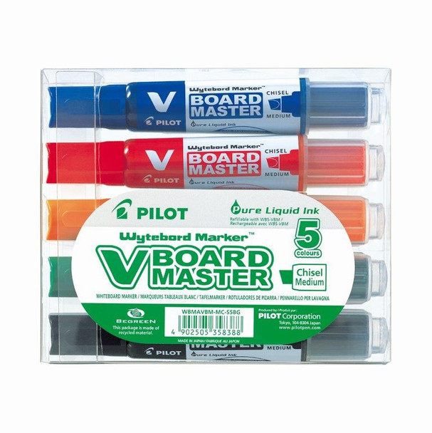 Pilot Begreen V Board Master Whiteboard Markers Chisel Tip