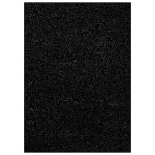 Rexel Black Leathergrain Binding Covers  250gsm