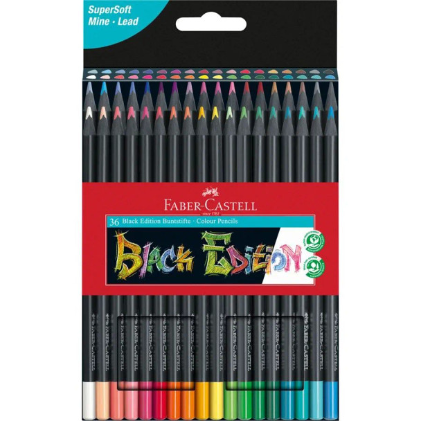 Copy of Faber-Castell Black Edition Colour Pencils - Pack Of 36