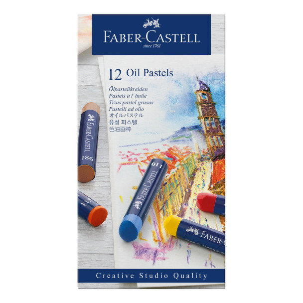 Faber Castell Studio Oil Pastels Pack 12