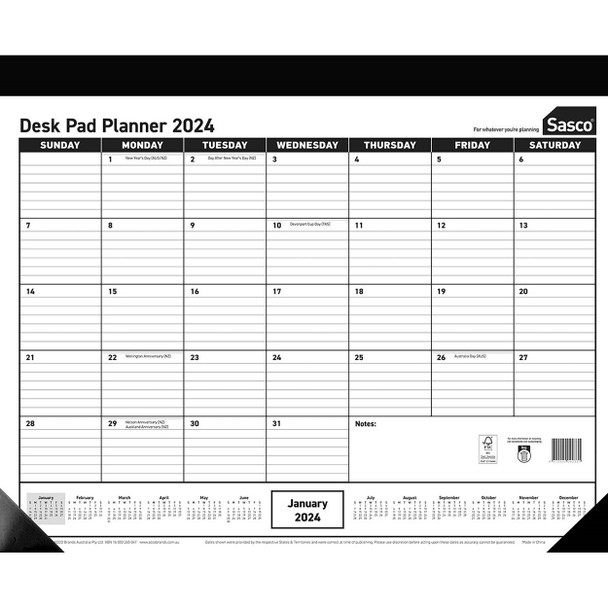 Sasco Desk Pad Planner 2024 - 1055024