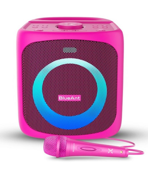 BlueAnt X4 Portable 50-Watt Bluetooth Party Speaker - Pink