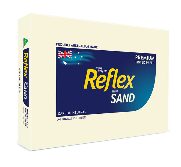 Reflex Colours 80gsm A4 Copy Paper Sand 500 Sheets