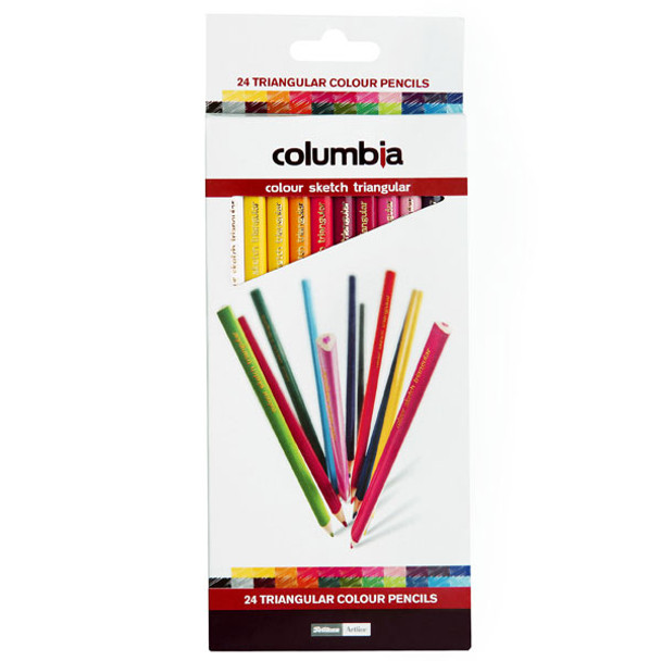 Columbia Coloursketch Colour Pencils Triangular Pack 24