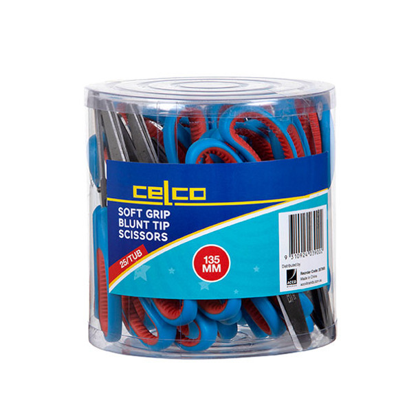 Celco Soft Grip Scissors Tub 25