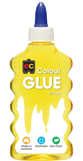 Educational Colours Coloured Glue 177ml - Yellow