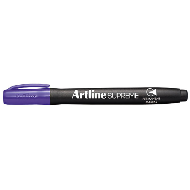 Artline 107106 Supreme Permanent Marker 1.0mm Bullet Tip Box 12 - Purple