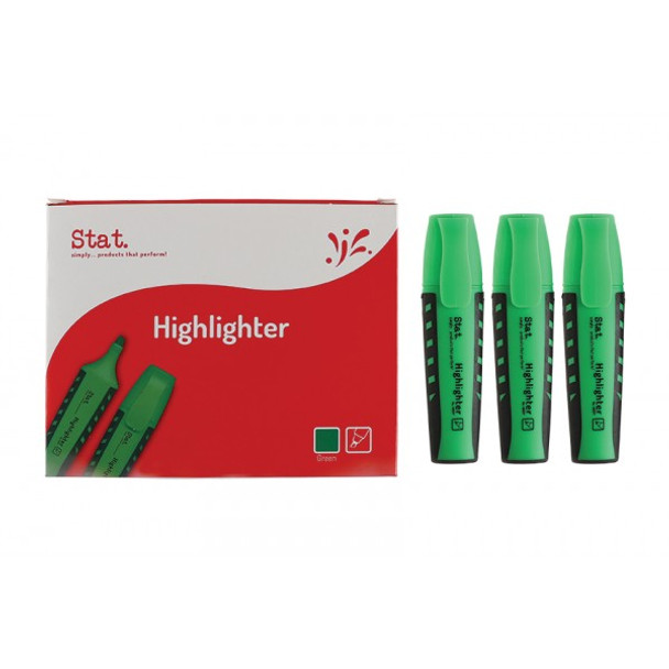 Highlighter STAT Green Box 10