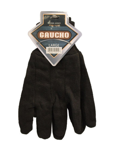 Brown Jersey Gloves