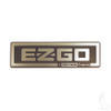 Front Name Plate/Emblem Black/Silver for EZGO TXT Golf Cart (1996-2013), BP-0018