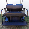 E-Z-Go TXT RHOX Rhino Aluminum Seat Kit, Black, SEAT-415BLK
