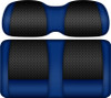 Doubletake Clubhouse Edition Front Seat Cushion Set Black-Blue, SEAT-DT1312-BBL-CS