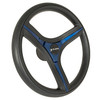 Gussi Italia Brenta Black/Blue Steering Wheel for All E-Z-GO TXT / RXV Models, 06-137