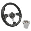 Carbon Fiber Rally Steering Wheel Kit for E-Z-GO Golf Carts 1994-Up (06-029)