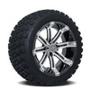 Set of (4) GTW 14 inch Tempest Wheels on All Terrain Tires, A19-168