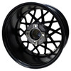 Machined Gloss Black 14x7 ET-25 RHOX Golf Cart Wheel, TIR-RX394