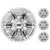 10" Daytona Chrome Wheel Cover (Set of 4), CAP-0064