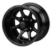 Revenge 12" Azusa Matte Black Golf Cart Wheel 3:4 Offset, ISL-28021