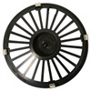 8" Turbine Black/Silver Golf Cart Wheel Cover, CAP-0002