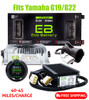 Eco Battery 48-51V 105aH "Skinny" Yamaha G19/G22 Lithium Golf Cart Battery Bundle Kit with Charger & 12V Converter, B-3531