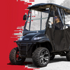 DoubleTake Black 6 Passenger Enclosure and Valance for ICON Golf Carts, ENC-DT1241-DT1240-BK