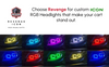 ICON EV Golf Cart Headlights with RGB Bluetooth Accent Lights, LIGHT-702-IC