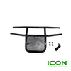 Black Steel Brush Guard for ICON i20, i40, i60, i80 Non-Lifted Golf Cart Models, BRG-702-IC-BK, 2.08.001.000080