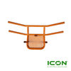 Orange Steel Brush Guard for ICON i20, i40, i60, i80 Non-Lifted Golf Cart Models, BRG-702-IC-OG, 2.08.001.000071