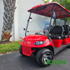 Red Steel Brush Guard for ICON i20, i40, i60, i80 Non-Lifted Golf Cart Models, BRG-702-IC-RED, 2.08.001.000081