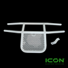 White Steel Brush Guard for ICON i20, i40, i60, i80 Non-Lifted Golf Cart Models, BRG-702-IC-WHT, 2.08.001.000079