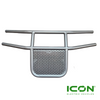 Silver Steel Brush Guard for ICON i20, i40, i60, i80 Non-Lifted Golf Cart Models, BRG-702-IC-SLV, 2.08.001.000073