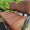 ICON Chestnut Comfort Custom Seat Cool Touch Base with Stretch Hex Pattern and Black Stitching, STC-CHTHEXBLK-IC-COMF